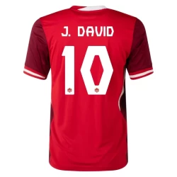 J. David #10 Kanada Fußballtrikots Copa America 2024 Heimtrikot Herren