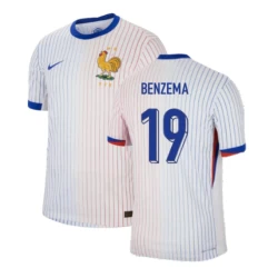 Karim Benzema #19 Frankreich Fußballtrikot EM 2024 Auswärtstrikot Herren