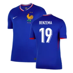 Karim Benzema #19 Frankreich Fußballtrikot EM 2024 Heimtrikot Herren