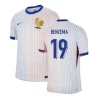 Karim Benzema #19 Frankreich Fußballtrikots EM 2024 Auswärtstrikot Herren