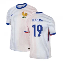 Karim Benzema #19 Frankreich Fußballtrikots EM 2024 Auswärtstrikot Herren