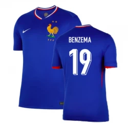 Karim Benzema #19 Frankreich Fußballtrikots EM 2024 Heimtrikot Herren