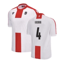 Kashia #4 Georgia Fußballtrikot EM 2024 Heimtrikot Herren