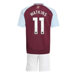 Kinder Aston Villa Watkins #11 Fußball Trikotsatz 2024-25 Heimtrikot