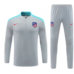 Kinder Atlético Madrid Trainingsanzüge Sweatshirt 2024-25 Grau Player Version