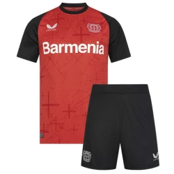 Kinder Bayer 04 Leverkusen Fußball Trikotsatz 2024-25 Heimtrikot