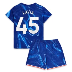 Kinder Chelsea FC Lavia #45 Fußball Trikotsatz 2024-25 Heimtrikot