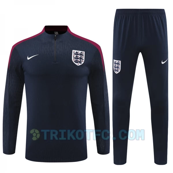 Kinder England Trainingsanzüge Sweatshirt 2024-25 Blau Player Version