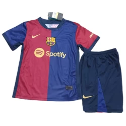 Kinder FC Barcelona Fußball Trikotsatz 2024-25 Heimtrikot