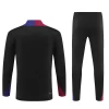 Kinder FC Barcelona Trainingsanzüge Sweatshirt 2024-25 Schwarz Player Version