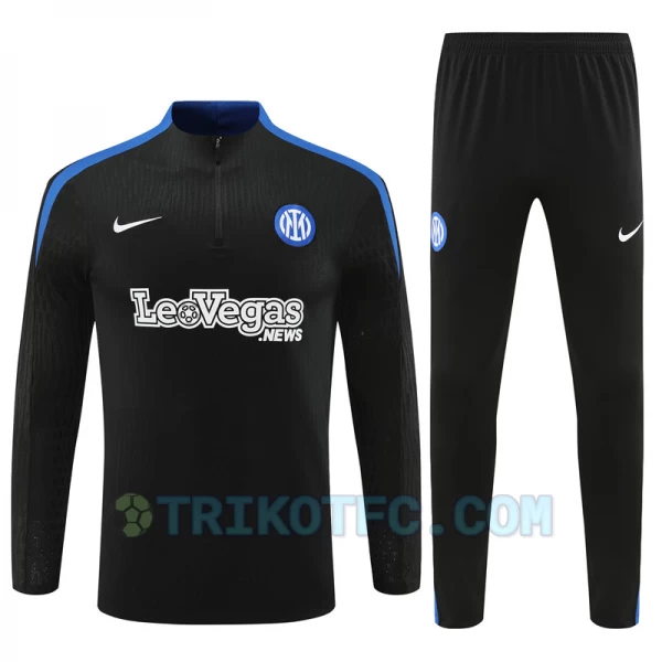 Kinder Inter Milan Trainingsanzüge Sweatshirt 2024-25 Schwarz Player Version