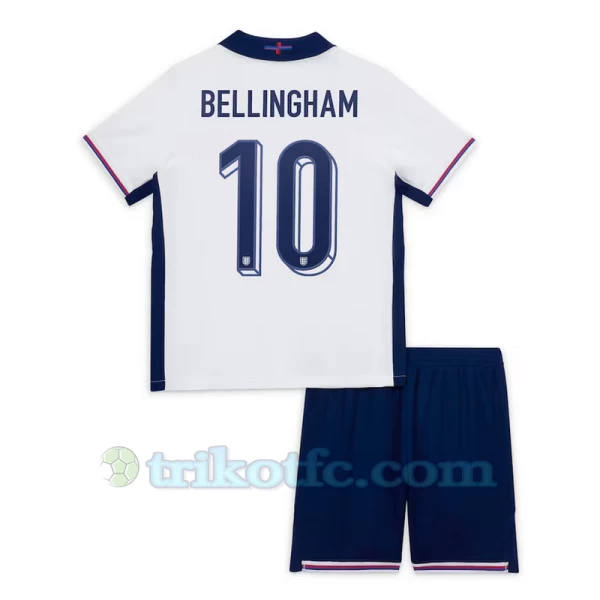 Kinder Jude Bellingham #10 England Fußball Trikotsatz EM 2024 Heimtrikot