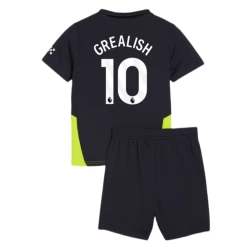 Kinder Manchester City Fußball Trikotsatz 2024-25 Jack Grealish #10 Auswärtstrikot