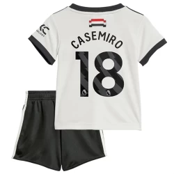 Kinder Manchester United Fußball Trikotsatz Casemiro #18 2024-25 Ausweichtrikot