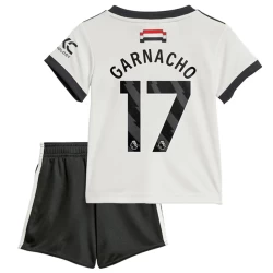 Kinder Manchester United Fußball Trikotsatz Garnacho #17 2024-25 Ausweichtrikot