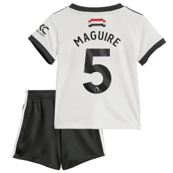 Kinder Manchester United Fußball Trikotsatz Maguire #5 2024-25 Ausweichtrikot