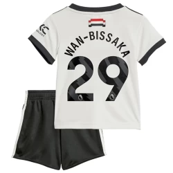 Kinder Manchester United Fußball Trikotsatz Wan-Bissaka #29 2024-25 Ausweichtrikot