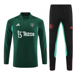 Kinder Manchester United Trainingsanzüge Sweatshirt 2023-24 Grün