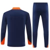 Kinder Niederlande Trainingsanzüge Sweatshirt 2024-25 Blau Player Version