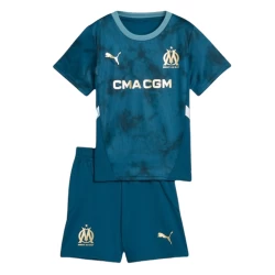 Kinder Olympique de Marseille Fußball Trikotsatz 2024-25 Auswärtstrikot