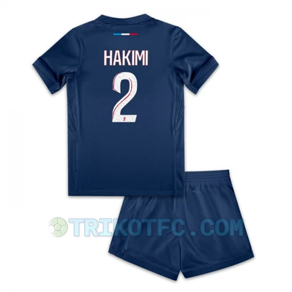 Kinder Paris Saint-Germain PSG Achraf Hakimi #2 Fußball Trikotsatz 2024-25 Heimtrikot