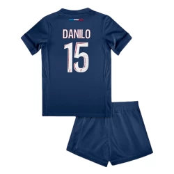 Kinder Paris Saint-Germain PSG Danilo #15 Fußball Trikotsatz 2024-25 Heimtrikot