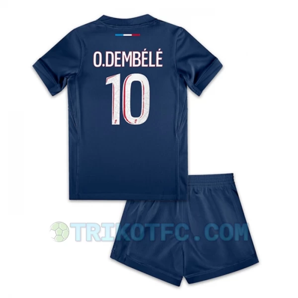 Kinder Paris Saint-Germain PSG Ousmane Dembélé #10 Fußball Trikotsatz 2024-25 Heimtrikot