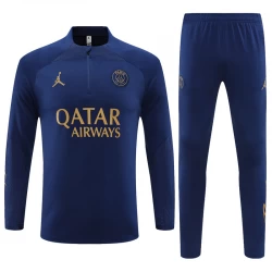 Kinder Paris Saint-Germain PSG Trainingsanzüge Sweatshirt 2023-24 Blau