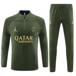 Kinder Paris Saint-Germain PSG Trainingsanzüge Sweatshirt 2023-24 Grün