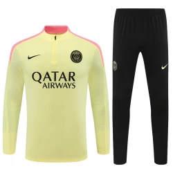 Kinder Paris Saint-Germain PSG Trainingsanzüge Sweatshirt 2024-25 Light Gelb Player Version