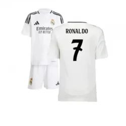 Kinder Real Madrid Cristiano Ronaldo #7 Fußball Trikotsatz 2024-25 Heimtrikot