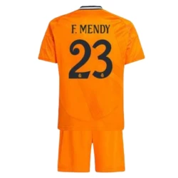 Kinder Real Madrid Fußball Trikotsatz 2024-25 F.Mendy #23 Auswärtstrikot