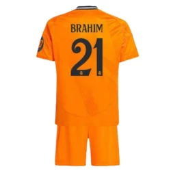 Kinder Real Madrid Fußball Trikotsatz 2024-25 HP Brahim #21 Auswärtstrikot