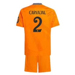 Kinder Real Madrid Fußball Trikotsatz 2024-25 HP Carvajal #2 Auswärtstrikot