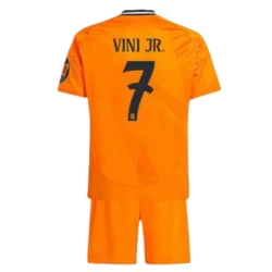 Kinder Real Madrid Fußball Trikotsatz 2024-25 HP Vinicius Junior #7 Auswärtstrikot