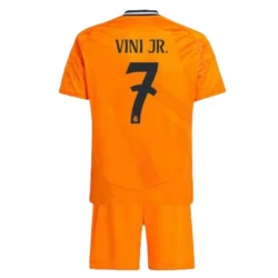 Kinder Real Madrid Fußball Trikotsatz 2024-25 Vinicius Junior #7 Auswärtstrikot