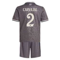 Kinder Real Madrid Fußball Trikotsatz Carvajal #2 2024-25 Ausweichtrikot