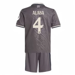 Kinder Real Madrid Fußball Trikotsatz David Alaba #4 2024-25 HP Ausweichtrikot