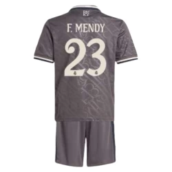 Kinder Real Madrid Fußball Trikotsatz F.Mendy #23 2024-25 Ausweichtrikot