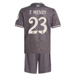 Kinder Real Madrid Fußball Trikotsatz F.Mendy #23 2024-25 HP Ausweichtrikot