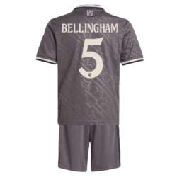 Kinder Real Madrid Fußball Trikotsatz Jude Bellingham #5 2024-25 Ausweichtrikot