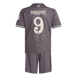 Kinder Real Madrid Fußball Trikotsatz Mbappe #9 2024-25 HP Ausweichtrikot