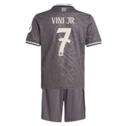 Kinder Real Madrid Fußball Trikotsatz Vinicius Junior #7 2024-25 HP Ausweichtrikot