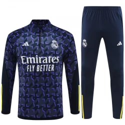 Kinder Real Madrid Trainingsanzüge Sweatshirt 2023-24 Blau Camo