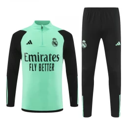 Kinder Real Madrid Trainingsanzüge Sweatshirt 2023-24 Grün