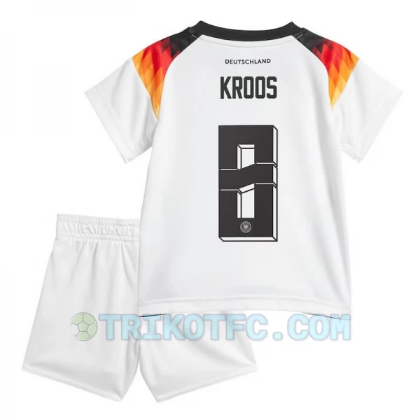 Kinder Toni Kroos #8 Deutschland Fußball Trikotsatz EM 2024 Heimtrikot