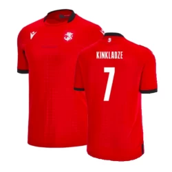 Kinkladze #7 Georgia Fußballtrikot EM 2024 Ausweichtrikot Herren