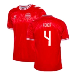 Kjaer #4 Dänemark Fußballtrikot EM 2024 Heimtrikot Herren