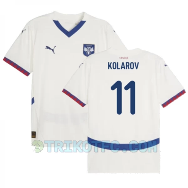 Kolarov #11 Serbien Fußballtrikots EM 2024 Auswärtstrikot Herren