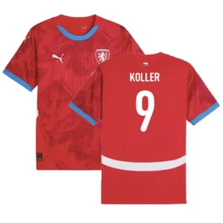 Koller #9 Tschechien Fußballtrikot EM 2024 Heimtrikot Herren